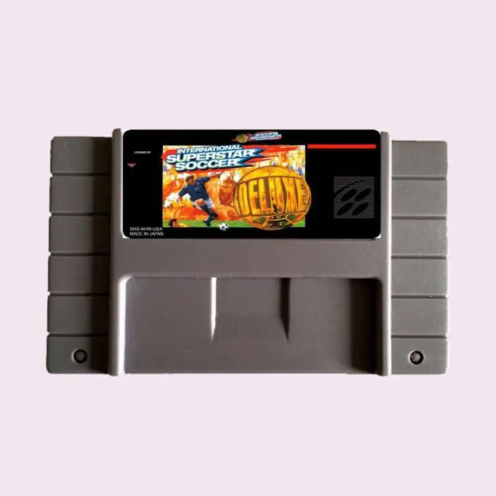 Gaming Console High Quality - Высококачественный 16 бит Международный суперзвездный Футбол-Делюкс