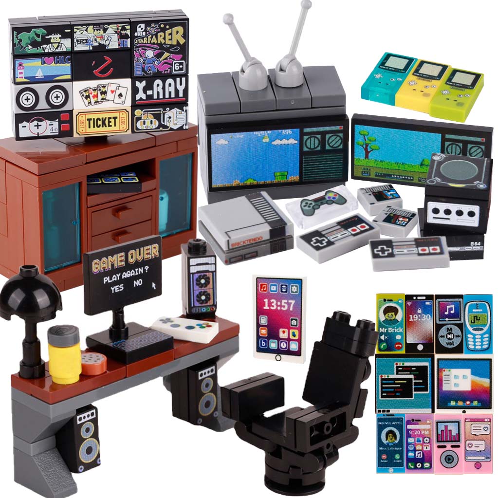 Gaming Console Kids - MOC игровая консоль, компьютерная модель, строительные