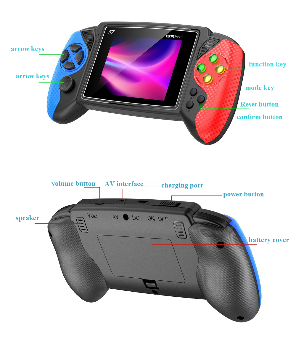Портативная игровая консоль S7 – обзор и цена Gaming Console Kids