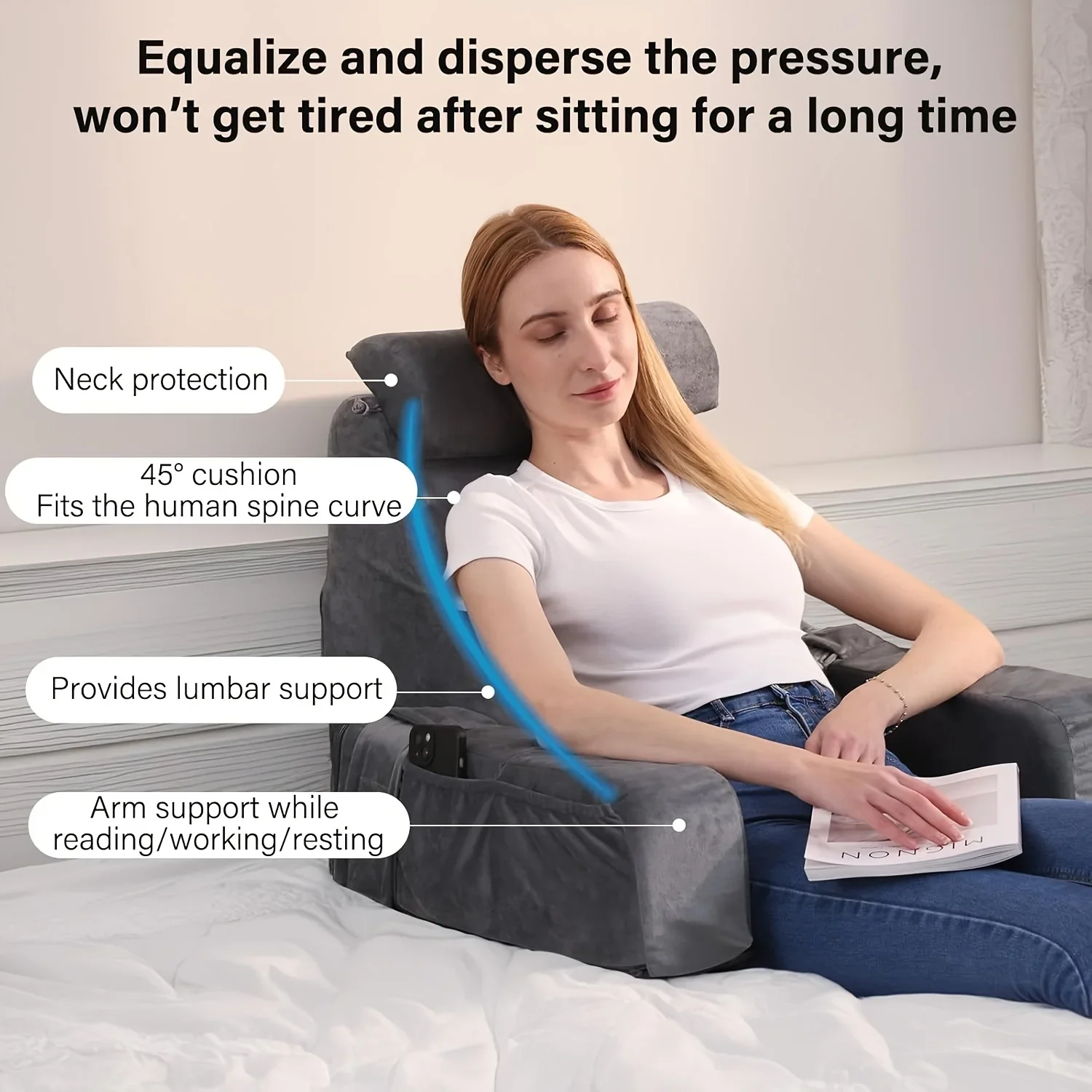 Подушка для чтения из пены с э – обзор и цена Gaming Chair Cushion